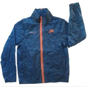 NIKE Air Woven UL Windbreaker Jacket  Dark Marina Blue Ultralight Size:S